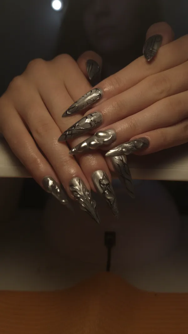 Diseño de uñas hecho en Butterfly Nails